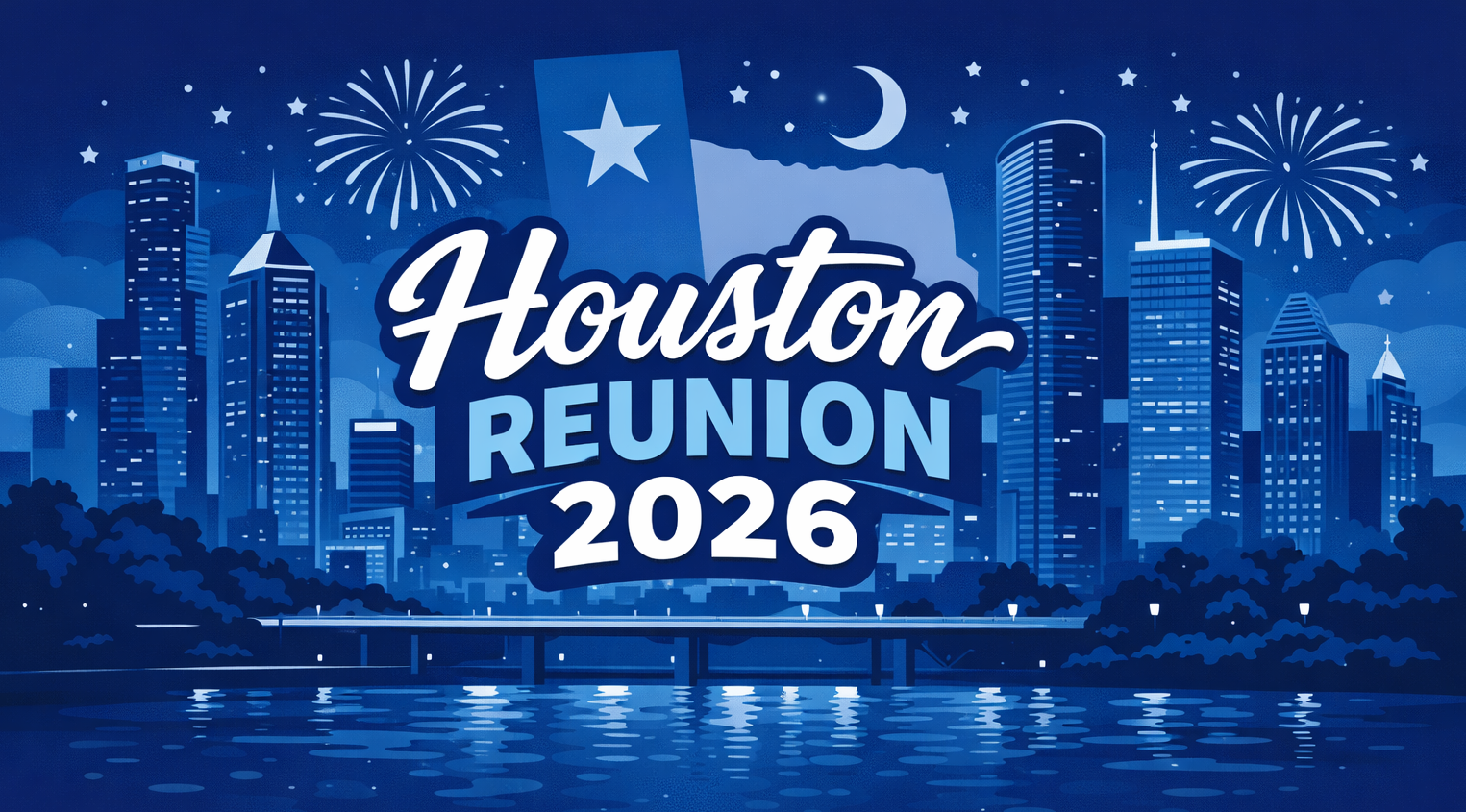 Illustration for the 2026 RUAEA Reunion in Houston, Texas